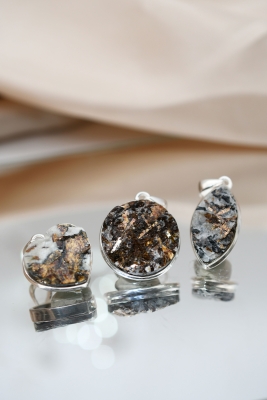 Astrophyllit 925er Silber Anh�nger