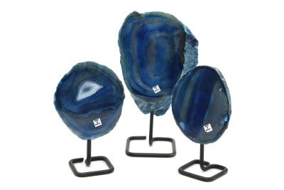 Achat blau auf Metallst�nder