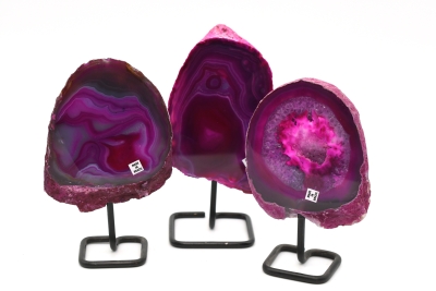 Achat pink auf Metallst�nder