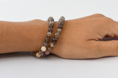 Botswana Achat Kugelarmband 6 mm