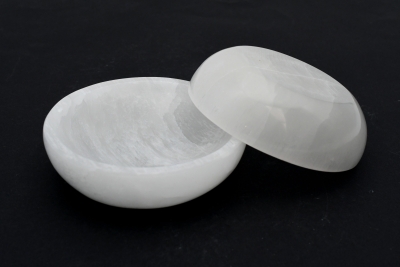 Selenit Schale rund ca. 14 cm
