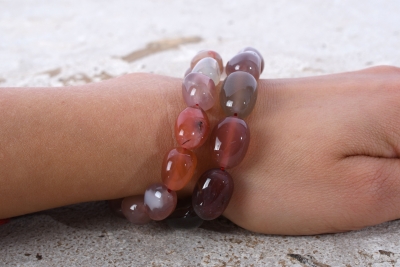 Nanchong Achat Trommelstein Armband