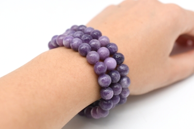 Lepidolite dark Bracelet 8 mm