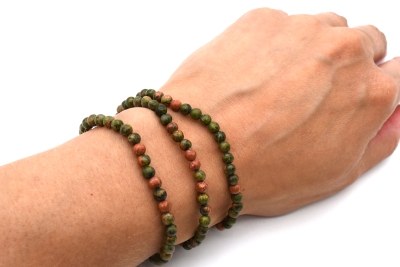 Unakit Kugel Armband 4 mm