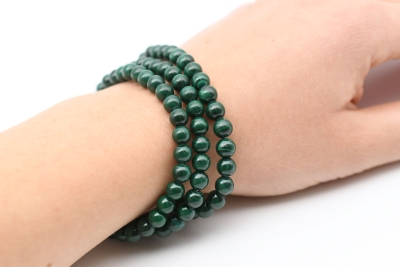 Malachit Kugel Armband 6 mm