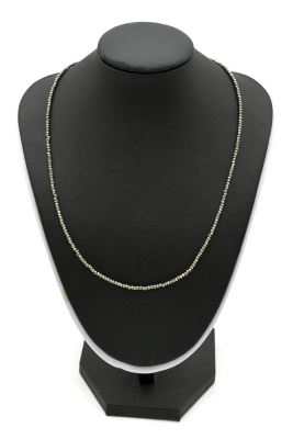 Pyrit Kette facettiert