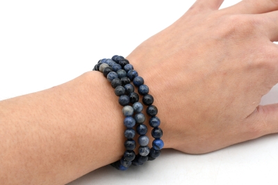 Dumortierit Kugelarmband 6 mm