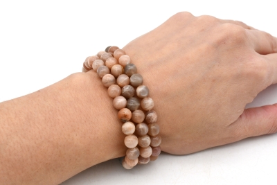 Mondstein Multi Kugelarmband 8 mm