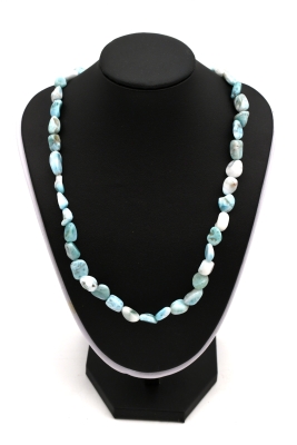 Larimar Tumbled Stones Necklace