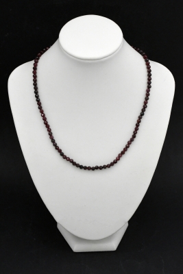 Garnet Necklace 4 mm faceted