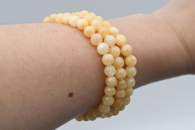 Calcit orange Kugel Armband 6 mm