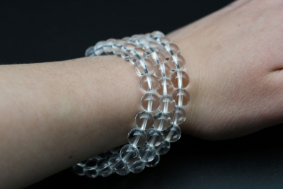 Bergkristall Kugelarmband 8mm