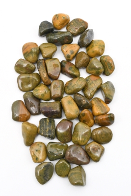 Jaspis gr�n/gelb Trommelsteine