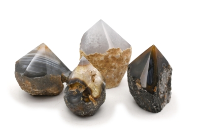 Agate natural Points half polished