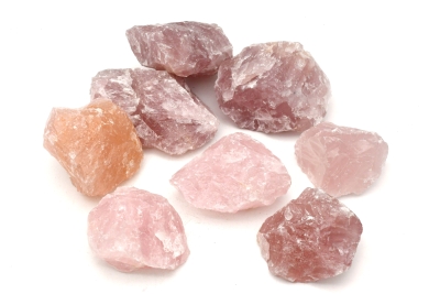 Rosenquarz Rohware extra Qualit�t ab 80 mm