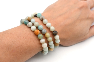 Amazonit Kugel Armband 8 mm