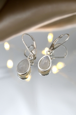 Regenbogen Mondstein Ohrringe