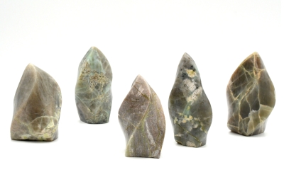 Moonstone Green (Garnierite) Flame Shape