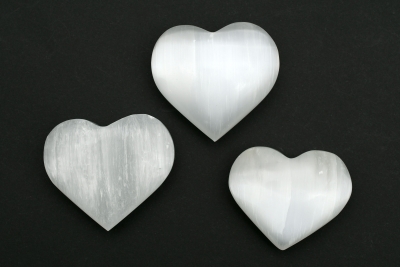 Selenite White Heart 60 - 80 mm