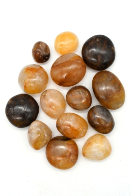 Bergkristall gelb (Golden Healer) Trommelsteine Jumbo