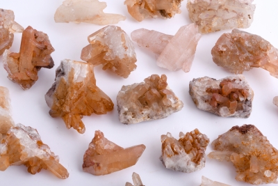 Bergkristall gelb/rot Stufen mini