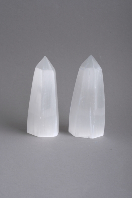 Selenit Spitzen klein wei�