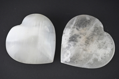 Selenite White Heart 100 - 120 mm