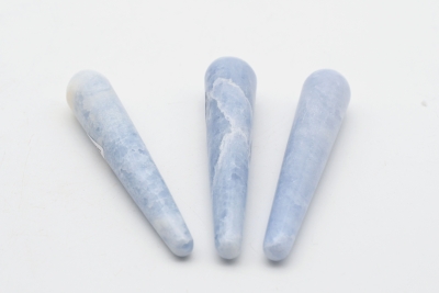 Calcit blau Massagest�be 80 - 100 mm