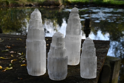 Selenit Lampe ca. 20 cm