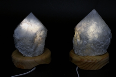 Calcit blau Spitze Lampe