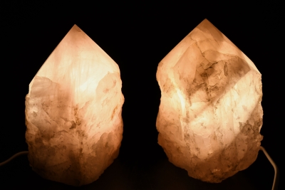 Rose Quartz Point Lamp
