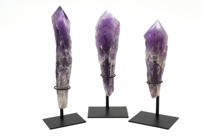 Amethyst Maraba Naturspitzen auf Metallst�nder klein