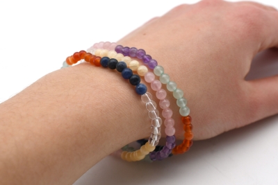 Chakra bracelet 4 mm