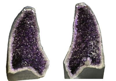 Amethyst Drusen Paar
