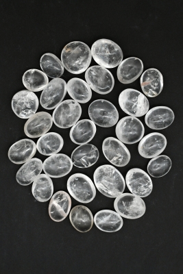 Bergkristall Trommelsteine Jumbo A-Qualität Bergkristall Trommelsteine Jumbo A-Qualität