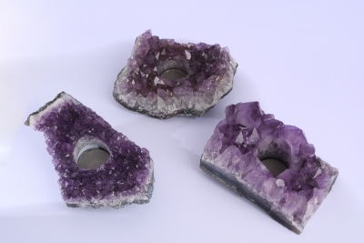 Amethyst Teelichthalter