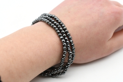 H�matin Kugelarmband facettiert 4 mm