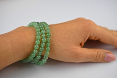 Aventurin Kugel Armband 6 mm