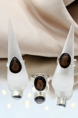 Rauchquarz Ring (Preis pro Gramm)