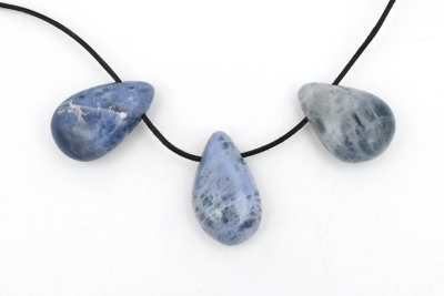 Sodalith hell Drop Shape 5-er Set