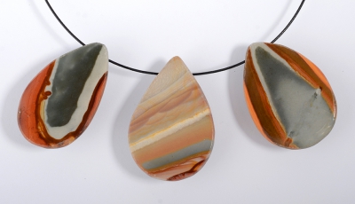 Polychrome jasper emu eggs drilled (big)