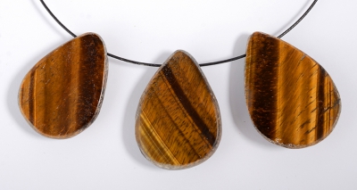 Tigerauge Emu Eggs gebohrt (gro�)