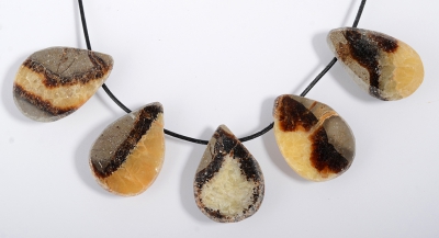 Septarie Emu Eggs gebohrt (klein)