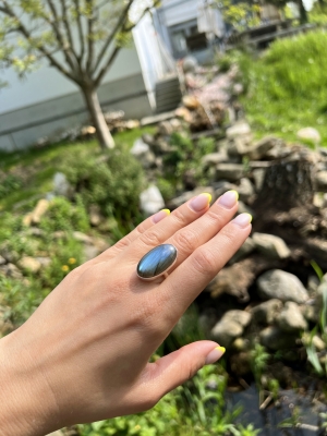 Labradorit Ring ab 6 g