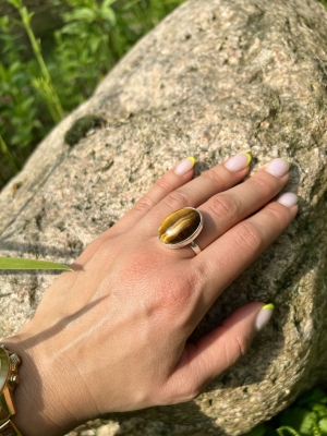 Tigerauge Ring ab 6 g