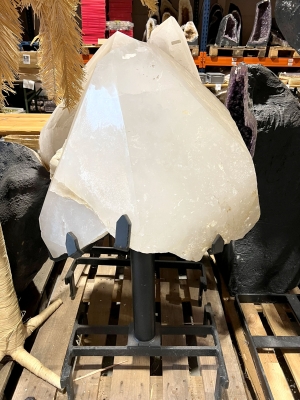 Bergkristall Spitze auf Metallst�nder