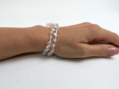 Bergkristall Nugget Armband