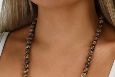 Leoparden Jaspis Kette