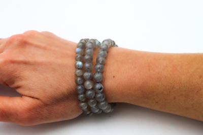 Labradorit bead bracelet EQ 8 mm