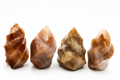 Bergkristall gelb Flame Shape